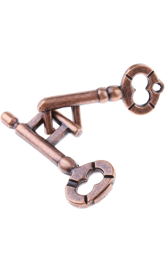 IQ Development Brain Teaser Alloy Metal Puzzle (Key)
